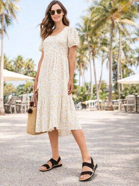 Lands’ End Black Comfort Slingback Sandals Womens Casual Summer Shoes